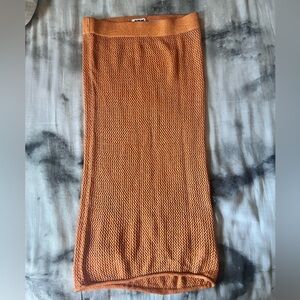 Future Collective Orange knit skirt
